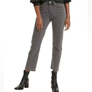 Levi's Women's Wedgie Straight Break A Leg High Rise Button Fly Jeans 25